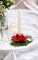 Hand Crafted Ceramic Red Rose Candle Holder-Candle NOT Included, Valentines Day Decor, Wedding Décor or Gift, Anniversary Décor or Gift